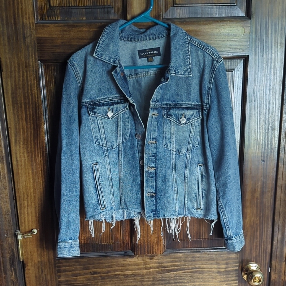 Lucky Brand Blue Relaxed Fit Jean Jacket